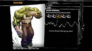 quotBatman Arkham Asylumquot all voiced interview tapes of Killer Croc [upl. by Sarajane]