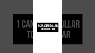 1 Canadian Dollar to Us dollar TODAY 02 September 1 cad to usd [upl. by Amla]