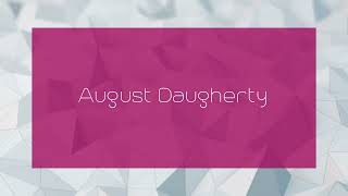 August Daugherty  appearance [upl. by Sanger]