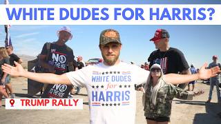 I Went To A Trump Rally In A White Dudes For Harris Shirt [upl. by Ahcsas261]