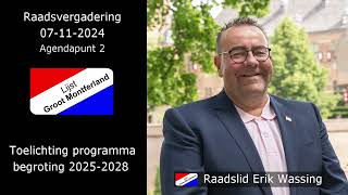 Toelichting programma begroting 20252028 [upl. by Xuagram]