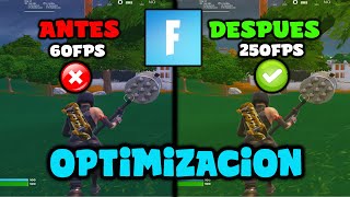 LA MEJOR OPTIMIZACION PARA FORTNITE 2023 ✅MAS FPS MENOS TIRONES Y MENOS LAG [upl. by Mariana32]