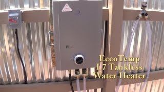 Eccotemp L7 Installed in my Off Grid Triple S Bath House [upl. by Bathsheb]