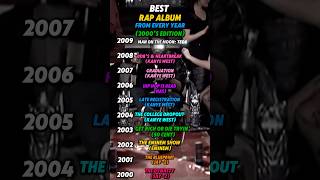 BEST RAP ALBUM From EVERY YEAR 2000’s Edition music rap album fyp shorts kanyewest ￼ [upl. by Nahguav]