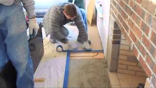 How to install a fireplace heart [upl. by Hussar]