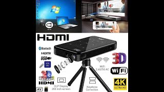 جهاز عرض Android Home Mini Projector 4K HD DLP Mini Smart Mini Projector [upl. by Daniele]