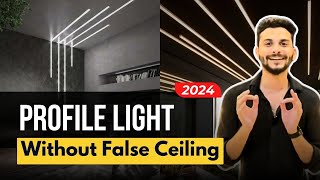 Profile light in ceiling without false ceiling  SAVE MONEY amp TIME  Houme India [upl. by Mikeb]