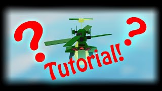 ROBLOX  Plane Crazy  Mini Helicopter Tutorial [upl. by Nilauqcaj]