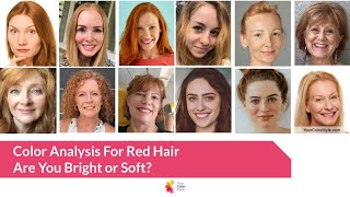 Color Analysis for Red Hair  Bright or Soft [upl. by Turtle667]