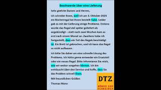 GAST DTZ B1 Briefe schreiben Prüfung B1 Neu 2024 dtz gastdtz gast briefschreiben Brief [upl. by Yt641]