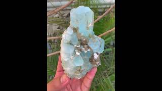 Aquamarine Crystals with Muscovite Mica from Pakistan [upl. by Orlene]