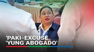 Youre out of order OVP lawyer removed from House probe after refusing to take oath [upl. by Ellenej]