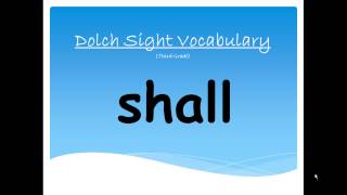 Dolch Sight Words Grade 3 II [upl. by Trilby42]