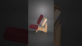 Modern woodfurniturewoodworking 3dmodeling [upl. by Dunc304]