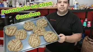 Receta de conchas con masa sabor chocolate deliciosas panadería en casa [upl. by Bohun201]