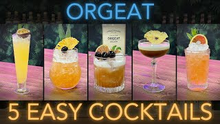 5 EASY Cocktails with Orgeat Syrup [upl. by Laikeze]