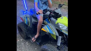 TOP SPEED ON POLARIS OUTLAW 110 circle c outdoors [upl. by Pren]