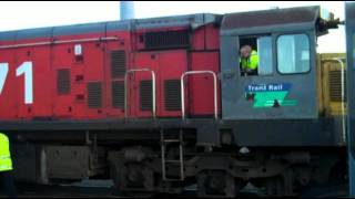 Whangarei Railway Yard Ja 1275 DC 4571 on The Northlander Steam Excursion [upl. by Sharai141]