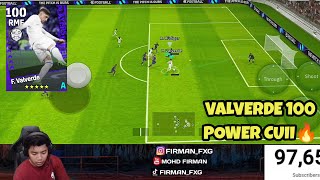 VALVERDE 100 ATTACKING DAN DEFEND SEIMBANG 🔥 EFOOTBALL 2024 MOBILE [upl. by Idnahk]