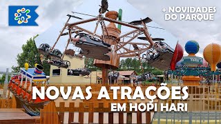 Conhecemos as 3 NOVAS ATRAÇÕES INAUGURADAS pelo HOPI HARI [upl. by Cartwright]