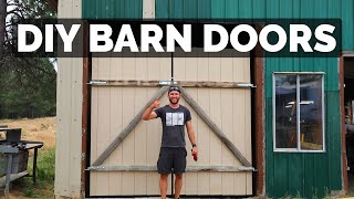 The EASIEST DIY Barn Door Tutorial [upl. by Wickham]