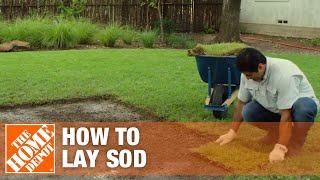 Laying Sod amp How to Prepare Soil For Sod  The Home Depot [upl. by Lorie]