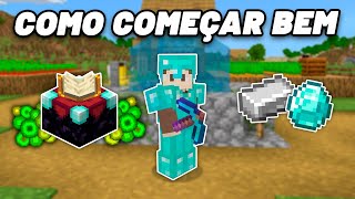 COMO COMEÇAR BEM no MINECRAFT [upl. by Kubiak448]