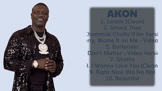 ♫ Akon ♫  Greatest Hits 2024 Collection  Top 10 Hits Playlist Of All Time ♫ [upl. by Ainnek]