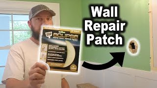 Quickest and Easiest Drywall Patch Ever  Dap Eclipse Rapid Wall Repair Patch [upl. by Raimund]