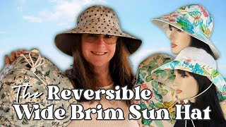 Hat School  The Reversible Wide Brim Bucket Sun Hat tutorial [upl. by Eniamzaj]