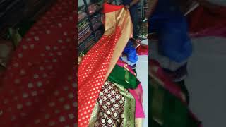 Pure ✅ Banaras silk sarees ❣️ manufacturer and wholesaler from Laxmi Textiles in Varanasi viral [upl. by Hainahpez208]