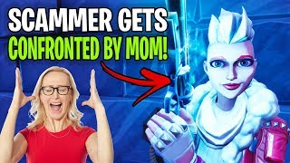 Rich Scammers Mom Came On The Mic Scammer Get Scammed Fortnite Save The World [upl. by Limoli682]