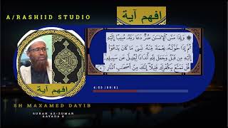 Surah AzZumar  Aayada 8 AFSOMALI SHEEKH MAXAMED DAYIB  AFHAMU AYAT [upl. by Naujled]