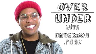 Anderson Paak Rates Flamin’ Hot Cheetos Goths and Korn  OverUnder [upl. by Mahoney]