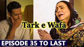 Tark e Wafa Episode 35 To Last Episode Full Promo  Tark e Wafa Drama Episode 35 New Teaser [upl. by Swope]