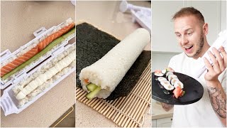 MASZYNKA DO SUSHI 🍣 TESTUJEMY GADŻETY KUCHENNE [upl. by Akalam435]