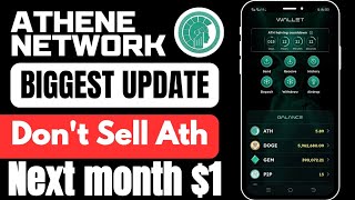 ATH Biggest Update Athene Network ATH Next Month Price 1  ATX Withdraw ATH New Update [upl. by Orme]