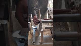 Machine working to cut down wooden slapwood machine youtubeshorts shorts [upl. by Talanta961]