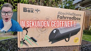 Fahrradbox  BeeMy Box  in Sekunden geöffnet Lockpicking [upl. by Ahsircal18]