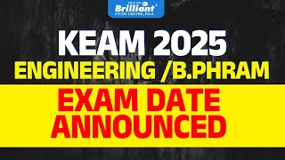 KEAM 2025  Engg  BPharm Exam date Announced [upl. by Nuajed]