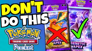 DONT MAKE THIS MISTAKE  Best Pack Tips Pokemon TCG Pocket [upl. by Rengia225]