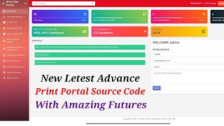 New Letest Advance Best Print Portal Source Code 2023 With Amazing Services [upl. by Eivi585]