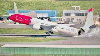 😱TahitiFaaa International Airport Norwegian B787 Tail Strike Accident [upl. by Strephon]