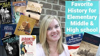 Homeschool History Curriculum  My Favorite History Curriculum for Elementary Middle and High School [upl. by Bink]