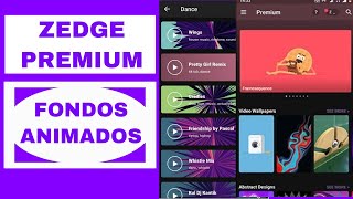 como poner FONDOS de pantalla con MOVIMIENTO  ZEDGE premium APK mod actualización 2024 [upl. by Amliw124]