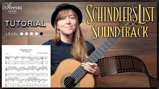 Schindlers List  Classical Guitar Tutorial [upl. by Ganny343]