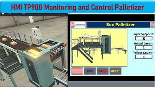 PLC S71500 Communication with HMI TP900 Control Palletizer in Factory IO  WinCC  TIA Portal V17 [upl. by Standing174]