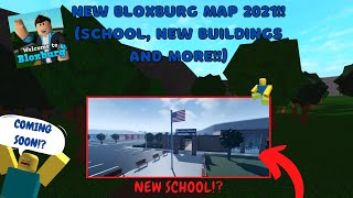 New Bloxburg Map 2021 School New Buildings And More Roadto10k [upl. by Namor]