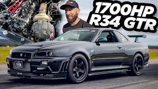 1744HP R34 GTR quotRHMquot  The CRAZIEST R34 GTR EVER 34L Stroker  88MM Turbo  Sequential [upl. by Gamaliel]