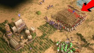 DROPPING HILLFORTS in ENEMY BASES  Age Mythology Retold Multiplayer [upl. by Aohk]